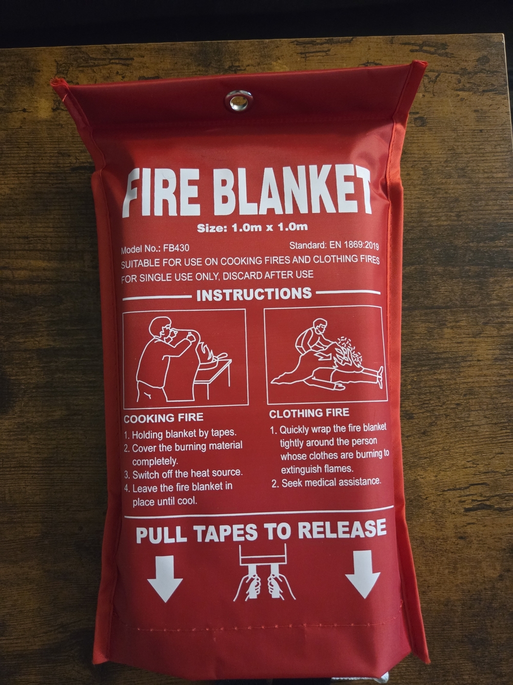 Fire Blanket - Red Safety Blanket
